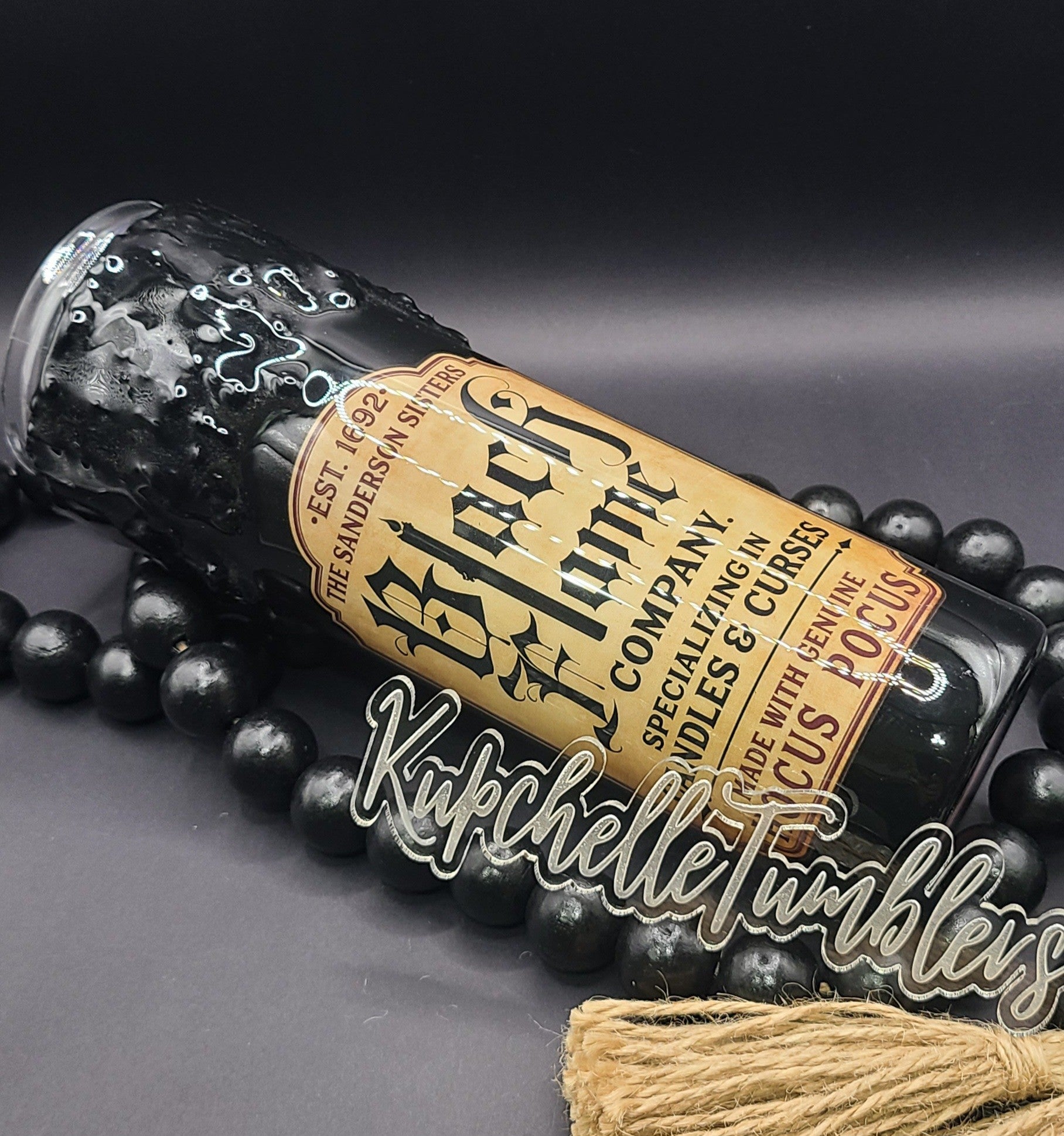 Black Flame Candle