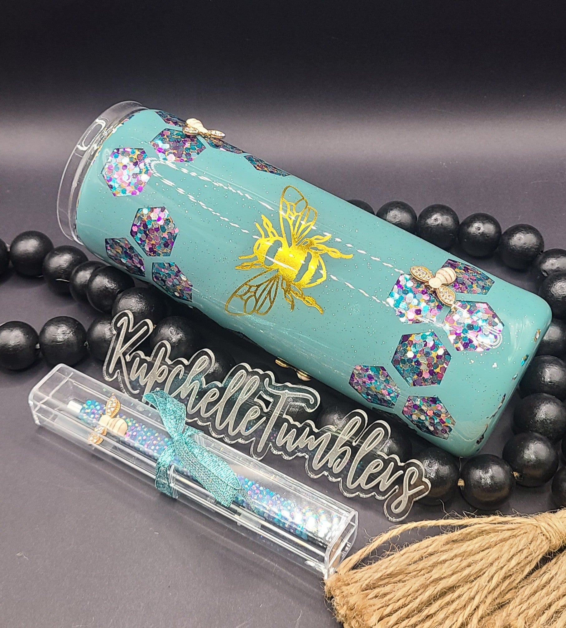 Blue Honeybee & Pen Set
